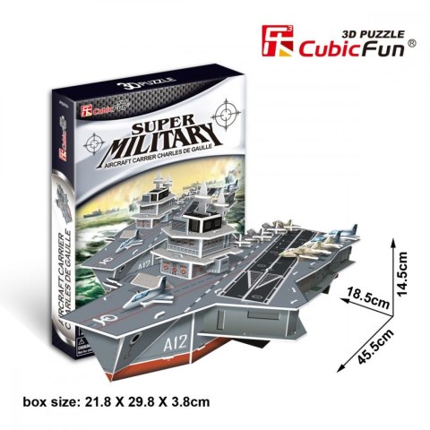 Puzzle 3D Aircraft Carrier Charles Cubic Fun