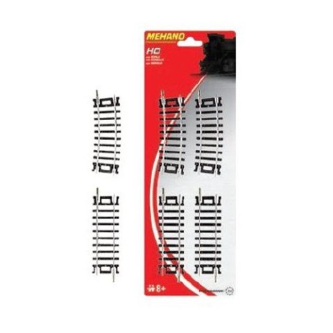 Tory 2 x prosty 3' (76,2 mm), 2 x ŁUK 10R457,2 mm HO Mehano