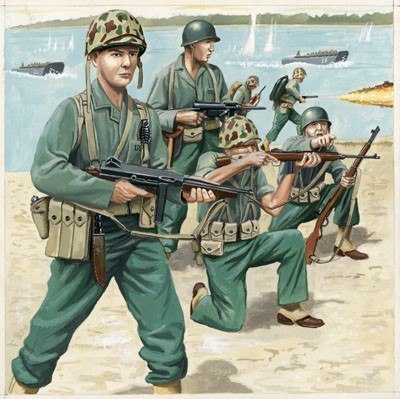 Zestaw figurek US-Marineinfanterie WW II Revell