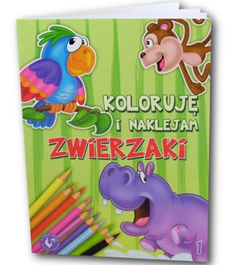Koloruję i Naklejam Zwierzaki 1 Promatek