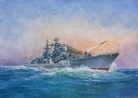 Model plastikowy rosyjski niszczyciel Sovremenny Zvezda