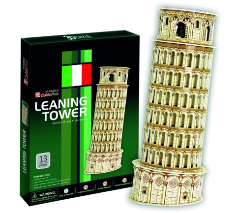 Puzzle 3D Krzywa Wieża Pisa Tower Cubic Fun