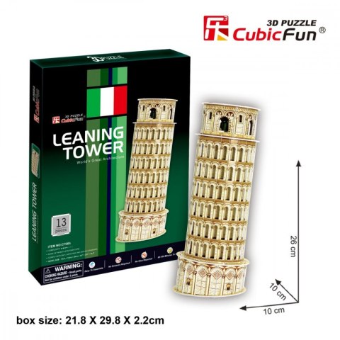Puzzle 3D Krzywa Wieża Pisa Tower Cubic Fun