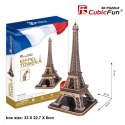 Puzzle 3D Wieża Eiffel Duży Zestaw Cubic Fun