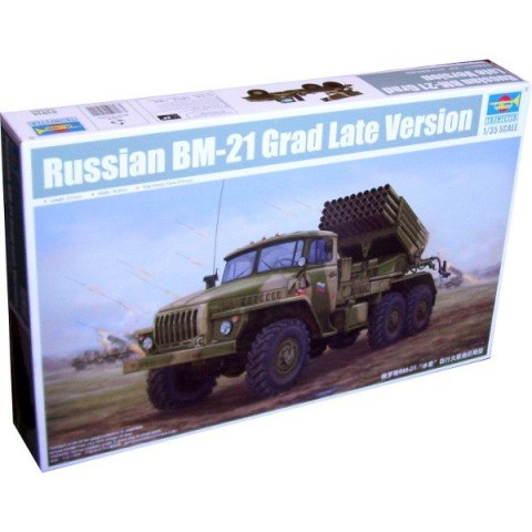 Model plastikowy Russian BM-21 hailmala-1 lat Trumpeter