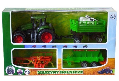 Traktor + 3 maszyny rolnicze Dromader