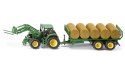 Traktor z Ładowarką i Słomą w Belach Siku