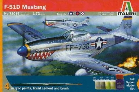 ITALERI Model set 'home play' F-51D Italeri