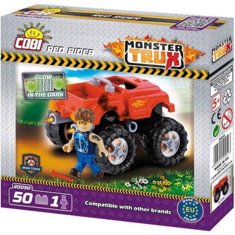 Klocki Monster Trux Red Riderz figurką Cobi Klocki