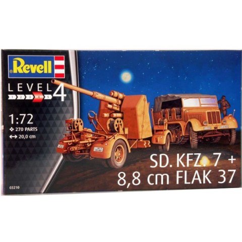 Model plastikowy SD.KFZ.7&8,8 cm flak 37 Revell
