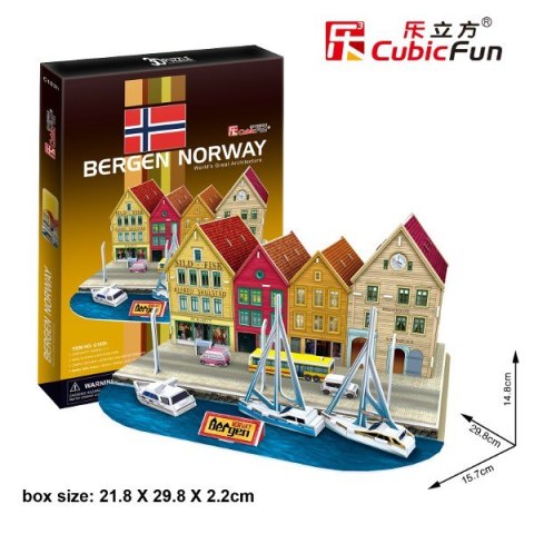 PUZZLE 3D Port W Bergen Cubic Fun