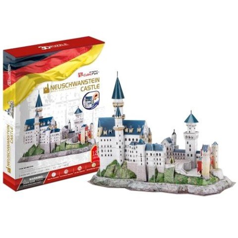 PUZZLE 3D Zamek Neuschwanstein Cubic Fun