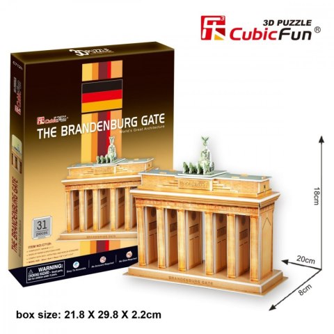 Puzzle 3D Brama Brandenburska Cubic Fun