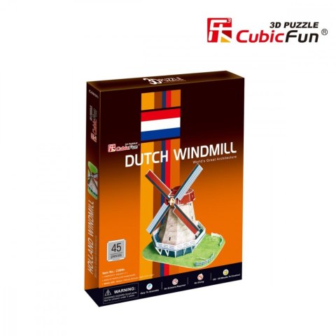 Puzzle 3D Holenderski Wiatrak Cubic Fun