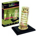 Puzzle 3D Krzywa Wieża Pisa (Światło) Cubic Fun