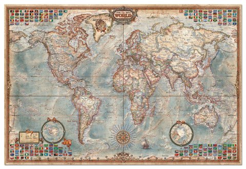 Puzzle 4000 elementów, The World, Executive Map Educa