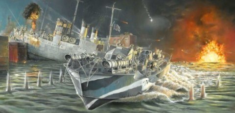 Vosper MTB 74 St. Nazaire Raid Italeri