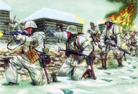 WWII German Infantry in Winter Italeri