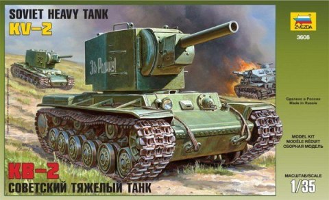 ZVEZDA Soviet Heavy Tank KV-2 Zvezda