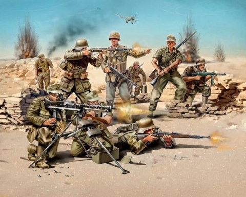 Zestaw figurek German Infantry Africa Corps WWII Revell