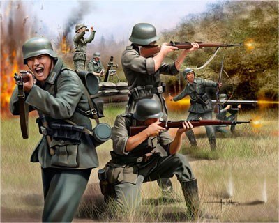 Zestaw figurek German Infantry WWII Revell