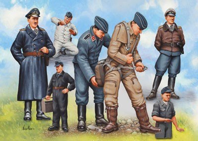 Zestaw figurek Pilots&Ground Crew Luftwaffe WWII Revell