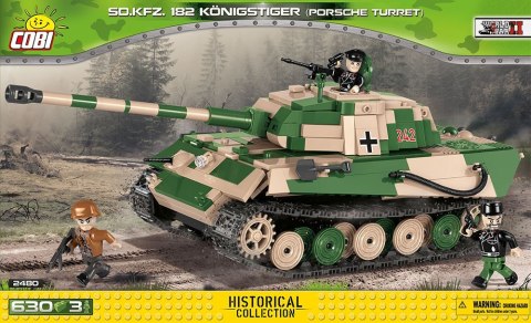 Klocki Tiger II PzKpfw VI B Königstiger niemiecki czołg ciężki Cobi Klocki