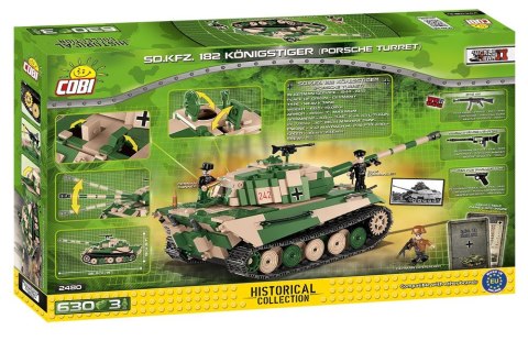 Klocki Tiger II PzKpfw VI B Königstiger niemiecki czołg ciężki Cobi Klocki