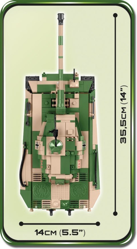 Klocki Tiger II PzKpfw VI B Königstiger niemiecki czołg ciężki Cobi Klocki