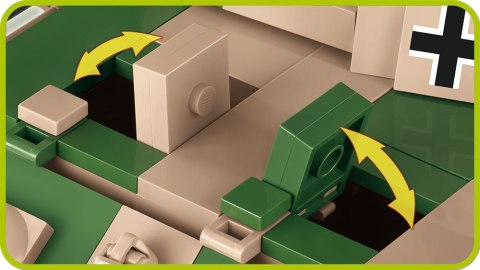 Klocki Tiger II PzKpfw VI B Königstiger niemiecki czołg ciężki Cobi Klocki