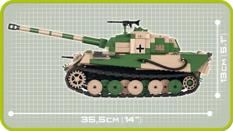 Klocki Tiger II PzKpfw VI B Königstiger niemiecki czołg ciężki Cobi Klocki