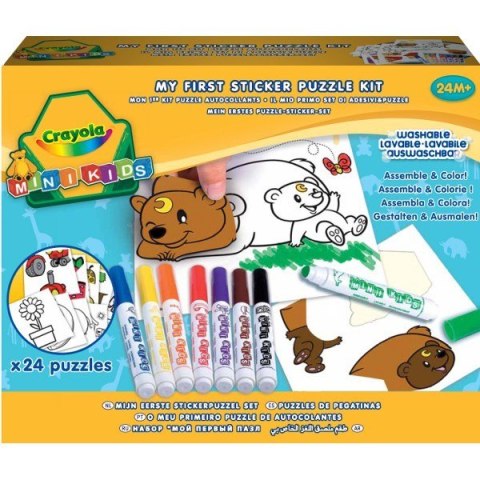 Mój 1 Zestaw Puzzle i Naklejki Crayola