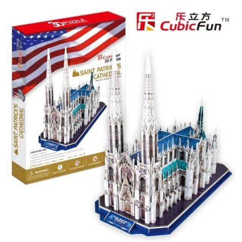 Puzzle 3D Katedra Św. Patryka Cubic Fun