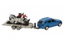 Samochód + przyczepa z motorem Siku