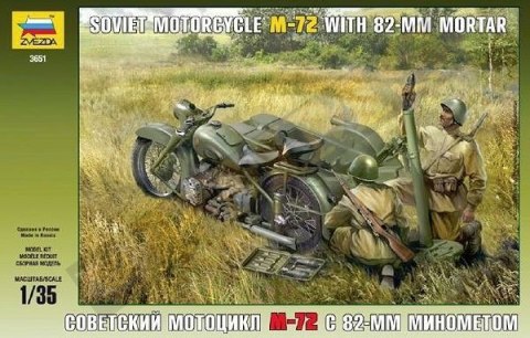 Soviet Motorcycle M-72 with Zvezda