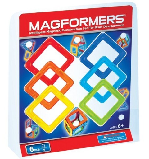 Układanka Kwadraty 6 elementów Magformers