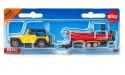 Zestaw Jeep z łodzią Siku