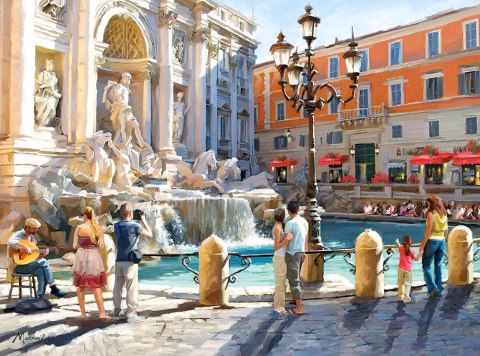 3000 EL. Fontanna di Trevi Castor