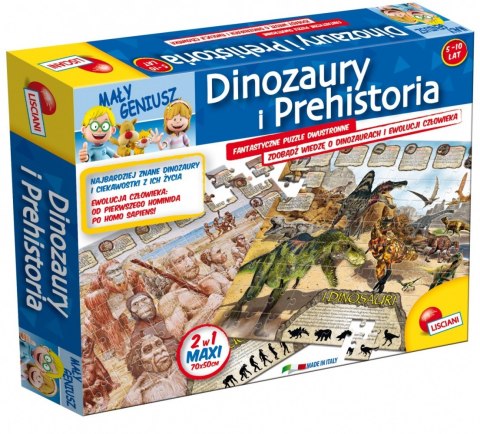 Geopuzzle dinozaury Mały Geniusz Lisciani