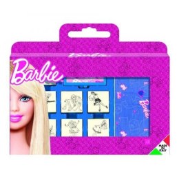Pieczątki Barbie,walizka 7szt Multiprint