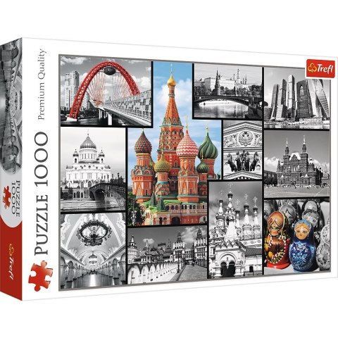 Puzzle 1000 elementów, Moskwa kolaż Trefl