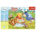 Puzzle 30 elementĂłw KubuĹ Puchatek KÄpiel Prosiaczka Trefl