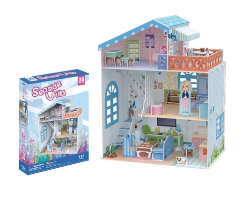 Puzzle 3D Domek dla lalek Seaside Villa Cubic Fun