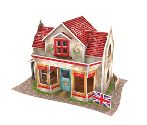Puzzle 3D Domki świata - Wielka Brytania Hardware Shop Cubic Fun