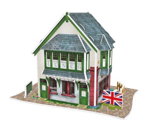 Puzzle 3D Domki świata - Wielka Brytania Sandwich Shop Cubic Fun