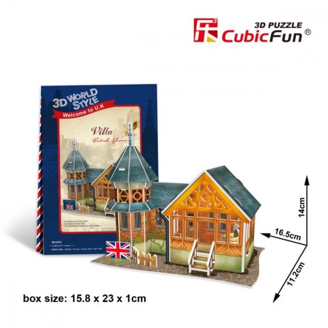 Puzzle 3D Domki świata - Wielka Brytania Villa Cubic Fun