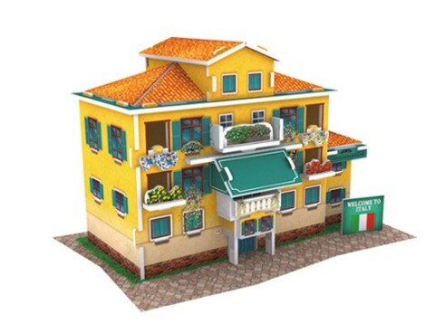 Puzzle 3D Domki świata - Włochy Traditional Residence Cubic Fun