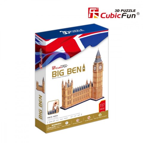 Puzzle 3D Zegar Big Ben duży zestaw Cubic Fun