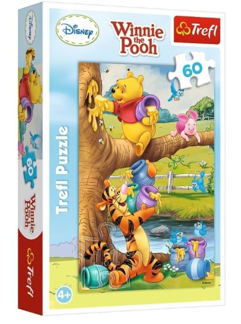 Puzzle 60 elementĂłw KubuĹ Puchatek MaĹe co nieco Trefl