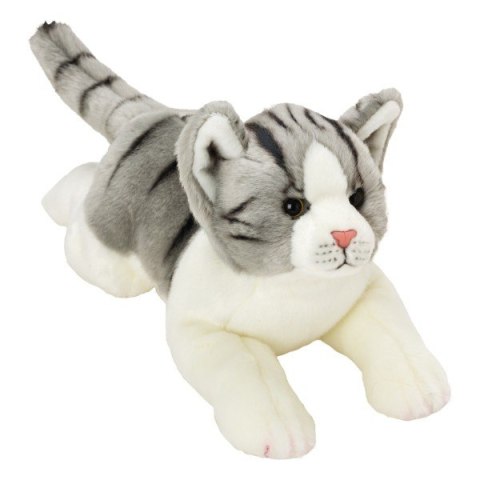 SUKI Szaro-Biały Pręgowa ny Kot 35cm Suki